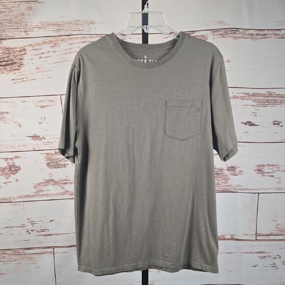 Free Fly Men's Bamboo Heritage Pocket Tee Green Size Large - Picture 1 of 6